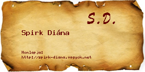 Spirk Diána névjegykártya